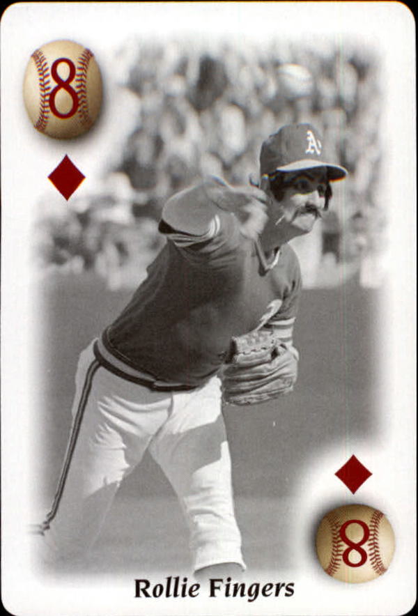 2000 U.S. Playing Card All Century Team #8D Rollie Fingers