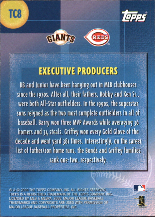2000 Topps Combos #TC8 Executive Producers back image