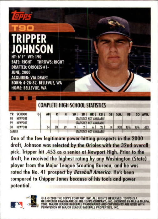 B0286- 2000 Topps Traded BB Karte #S 1-135 + Rookies -du Pick- 15 + Gratis US - Bild 87 von 127