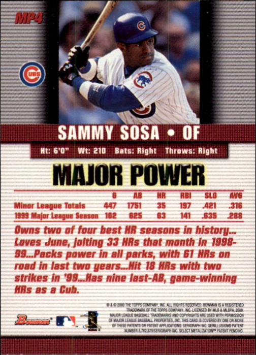 2000 Bowman Baseball "Insert" Cards - Picture 22 of 64