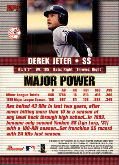 2000 Bowman Baseball "Insert" Cards - Picture 26 of 64