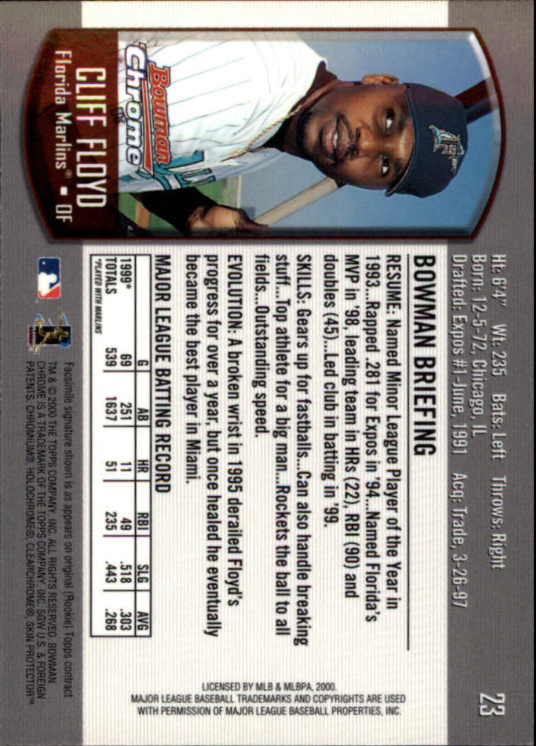 A8360- 2000 Bowman Chrome BB Cards 1-266 +Rookies -You Pick- 15+ FREE US SHIP - Picture 32 of 355
