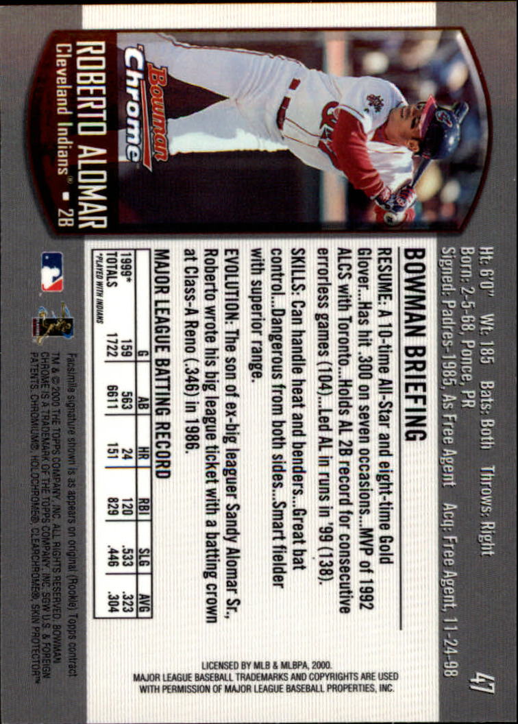 A8360- 2000 Bowman Chrome BB Cards 1-266 +Rookies -You Pick- 15+ FREE US SHIP - Picture 52 of 355