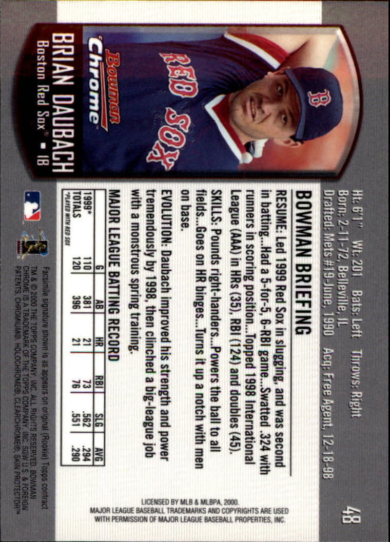 A8360- 2000 Bowman Chrome BB Cards 1-266 +Rookies -You Pick- 15+ FREE US SHIP - Picture 54 of 355