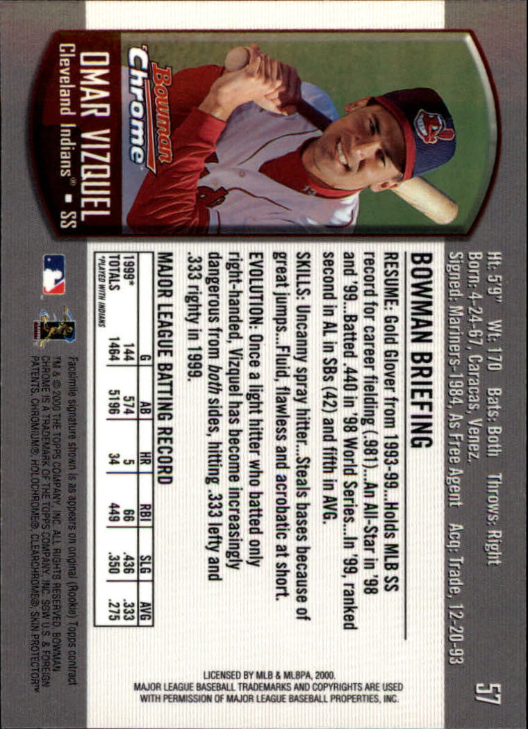 A8360- 2000 Bowman Chrome BB Cards 1-266 +Rookies -You Pick- 15+ FREE US SHIP - Picture 68 of 355