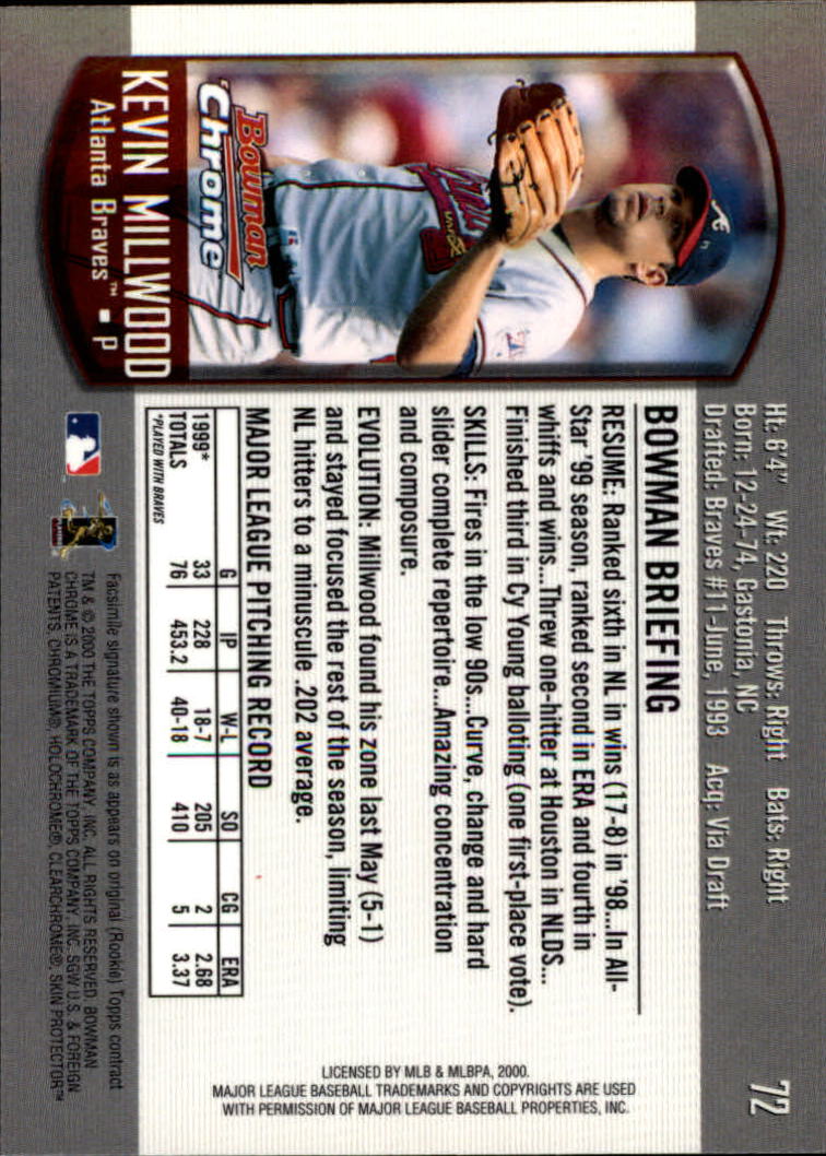 A8360- 2000 Bowman Chrome BB Cards 1-266 +Rookies -You Pick- 15+ FREE US SHIP - Picture 88 of 355