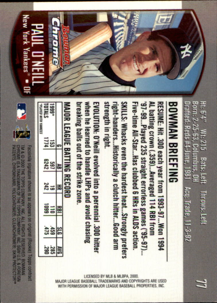 A8360- 2000 Bowman Chrome BB Cards 1-266 +Rookies -You Pick- 15+ FREE US SHIP - Picture 98 of 355