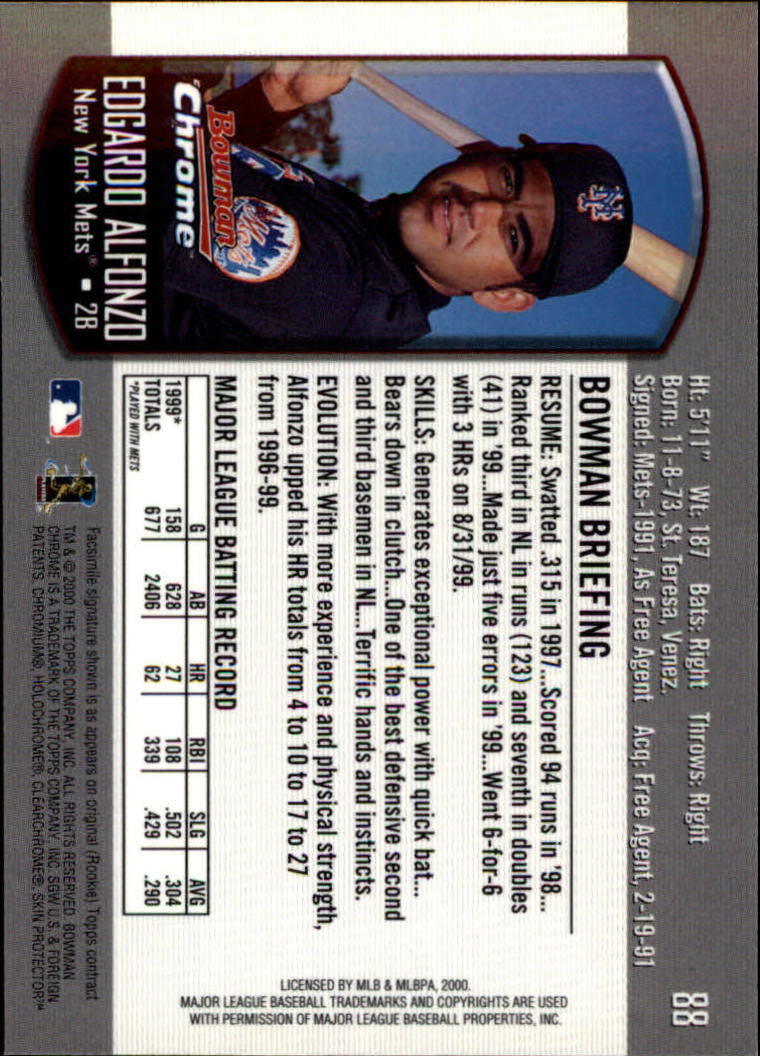A8360- 2000 Bowman Chrome BB Cards 1-266 +Rookies -You Pick- 15+ FREE US SHIP - Picture 116 of 355
