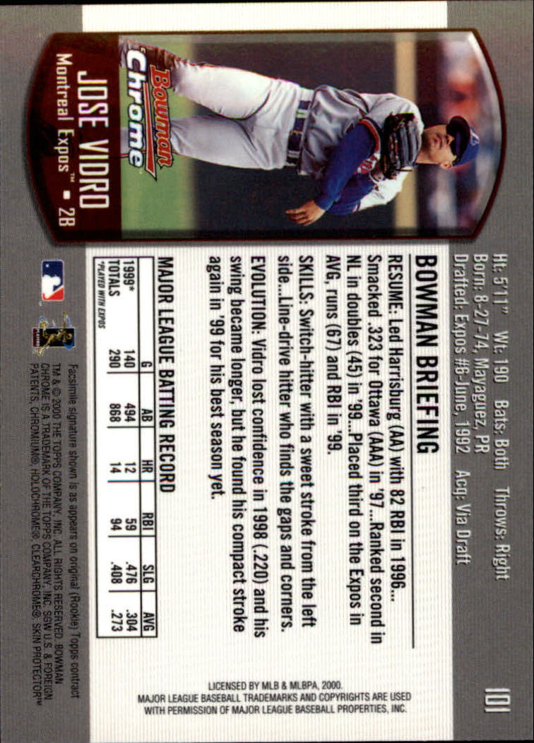 A8360- 2000 Bowman Chrome BB Cards 1-266 +Rookies -You Pick- 15+ FREE US SHIP - Picture 128 of 355