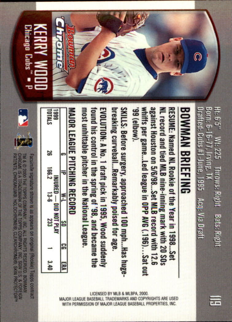 A8360- 2000 Bowman Chrome BB Cards 1-266 +Rookies -You Pick- 15+ FREE US SHIP - Picture 149 of 355