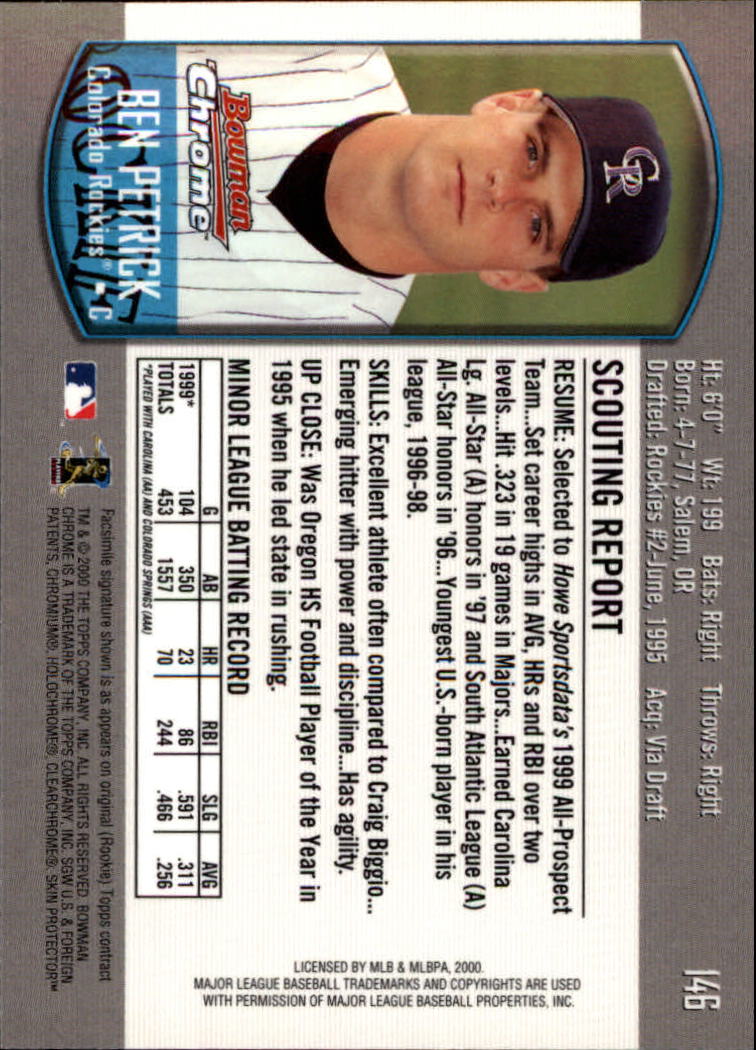 A8360- 2000 Bowman Chrome BB Cards 1-266 +Rookies -You Pick- 15+ FREE US SHIP - Picture 178 of 355