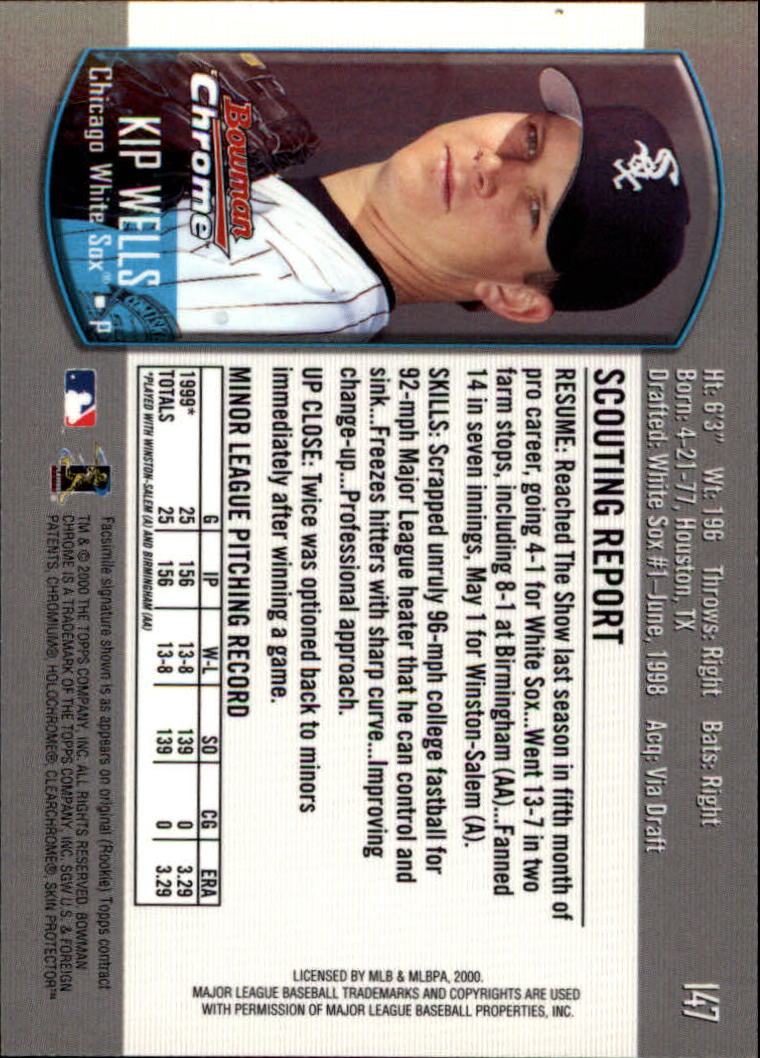 A8360- 2000 Bowman Chrome BB Cards 1-266 +Rookies -You Pick- 15+ FREE US SHIP - Picture 180 of 355