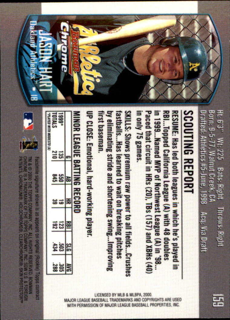 A8360- 2000 Bowman Chrome BB Cards 1-266 +Rookies -You Pick- 15+ FREE US SHIP - Picture 199 of 355