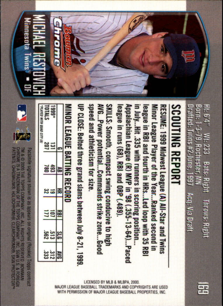 A8360- 2000 Bowman Chrome BB Cards 1-266 +Rookies -You Pick- 15+ FREE US SHIP - Picture 213 of 355