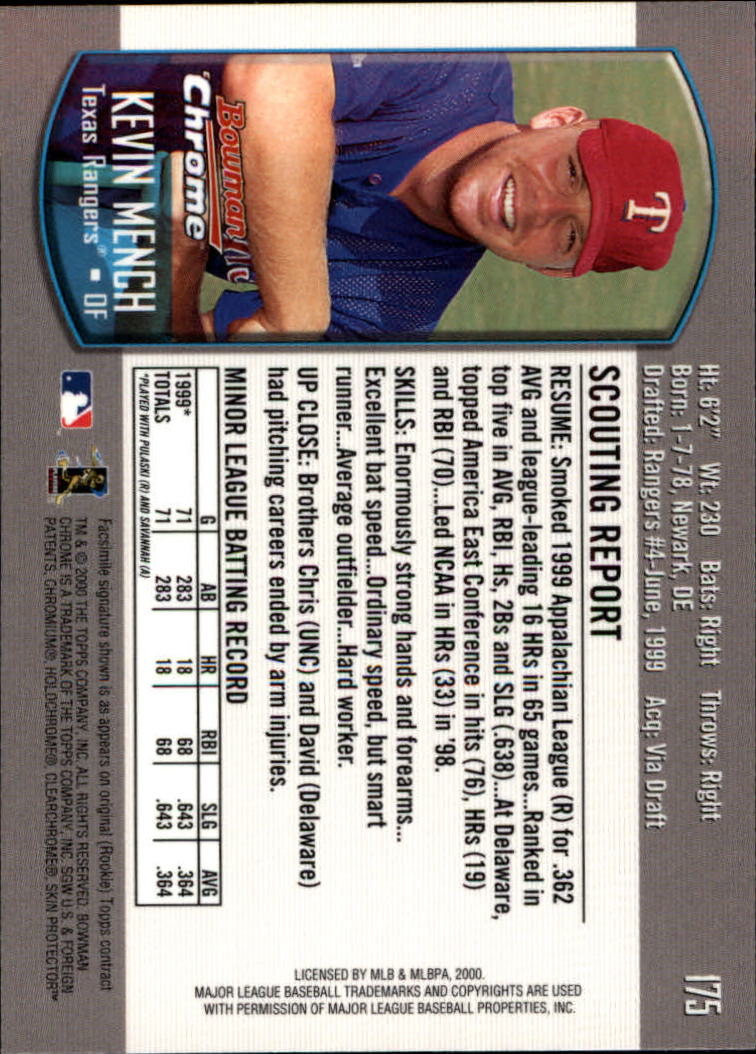 A8360- 2000 Bowman Chrome BB Cards 1-266 +Rookies -You Pick- 15+ FREE US SHIP - Picture 225 of 355