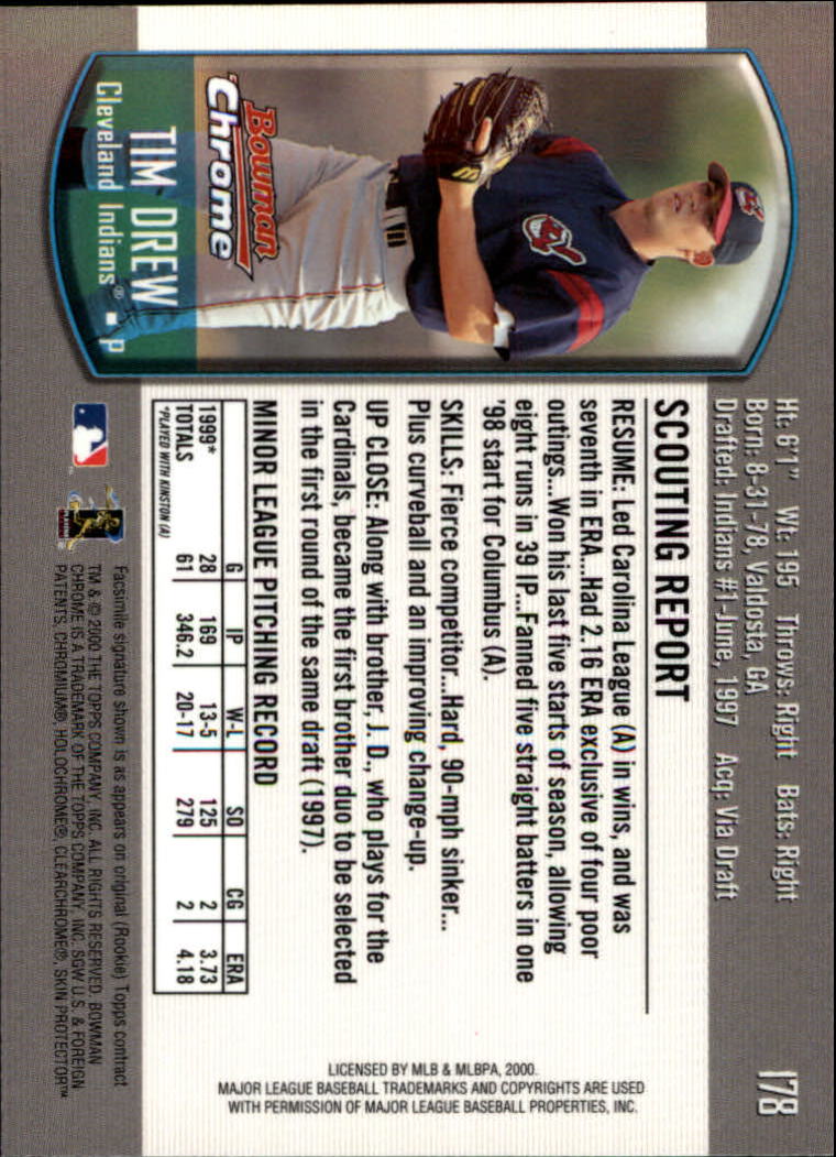 A8360- 2000 Bowman Chrome BB Cards 1-266 +Rookies -You Pick- 15+ FREE US SHIP - Picture 229 of 355