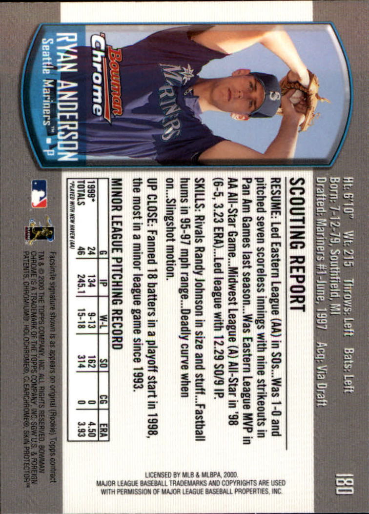 A8360- 2000 Bowman Chrome BB Cards 1-266 +Rookies -You Pick- 15+ FREE US SHIP - Picture 233 of 355