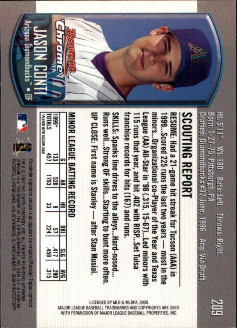 A8360- 2000 Bowman Chrome BB Cards 1-266 +Rookies -You Pick- 15+ FREE US SHIP - Picture 265 of 355