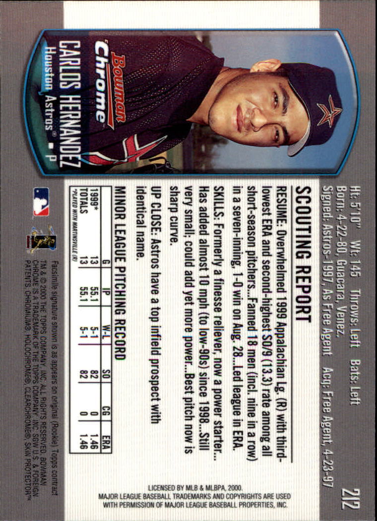 A8360- 2000 Bowman Chrome BB Cards 1-266 +Rookies -You Pick- 15+ FREE US SHIP - Picture 271 of 355