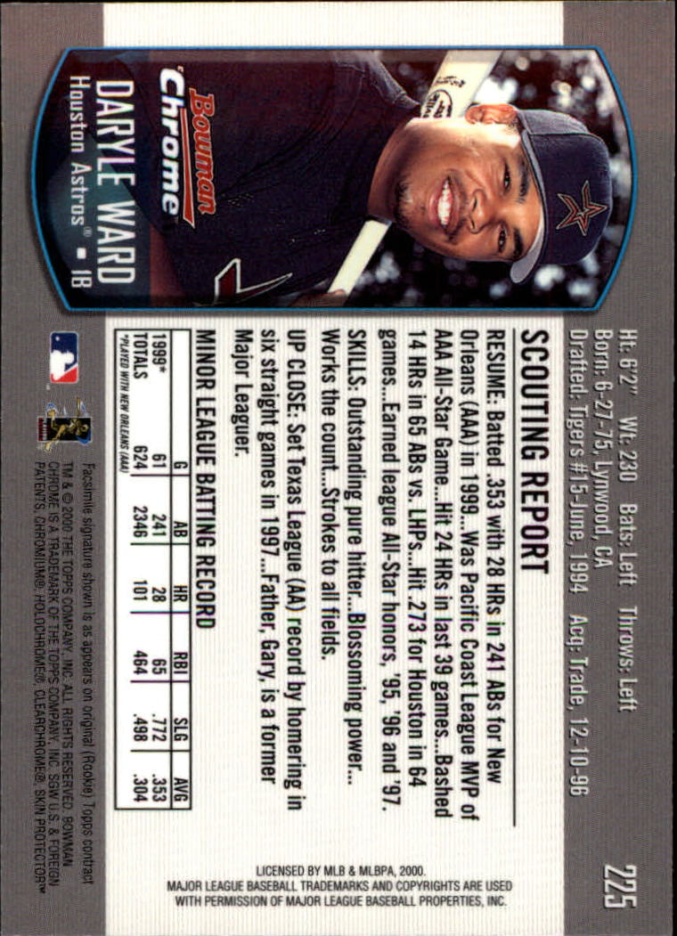 A8360- 2000 Bowman Chrome BB Cards 1-266 +Rookies -You Pick- 15+ FREE US SHIP - Picture 285 of 355