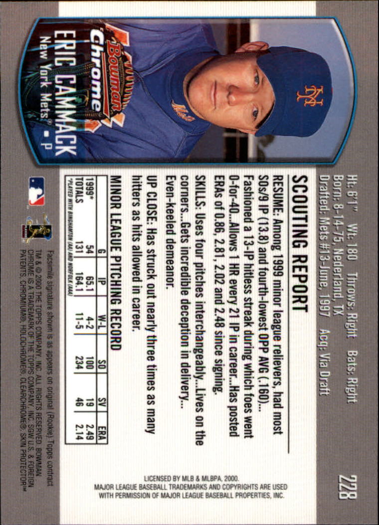 A8360- 2000 Bowman Chrome BB Cards 1-266 +Rookies -You Pick- 15+ FREE US SHIP - Picture 291 of 355