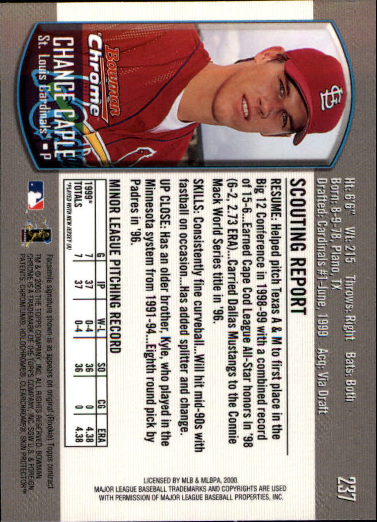 A8360- 2000 Bowman Chrome BB Cards 1-266 +Rookies -You Pick- 15+ FREE US SHIP - Picture 306 of 355