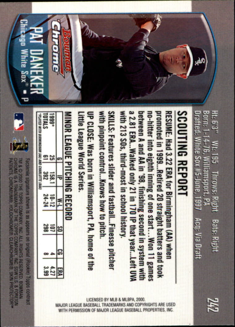 A8360- 2000 Bowman Chrome BB Cards 1-266 +Rookies -You Pick- 15+ FREE US SHIP - Picture 315 of 355