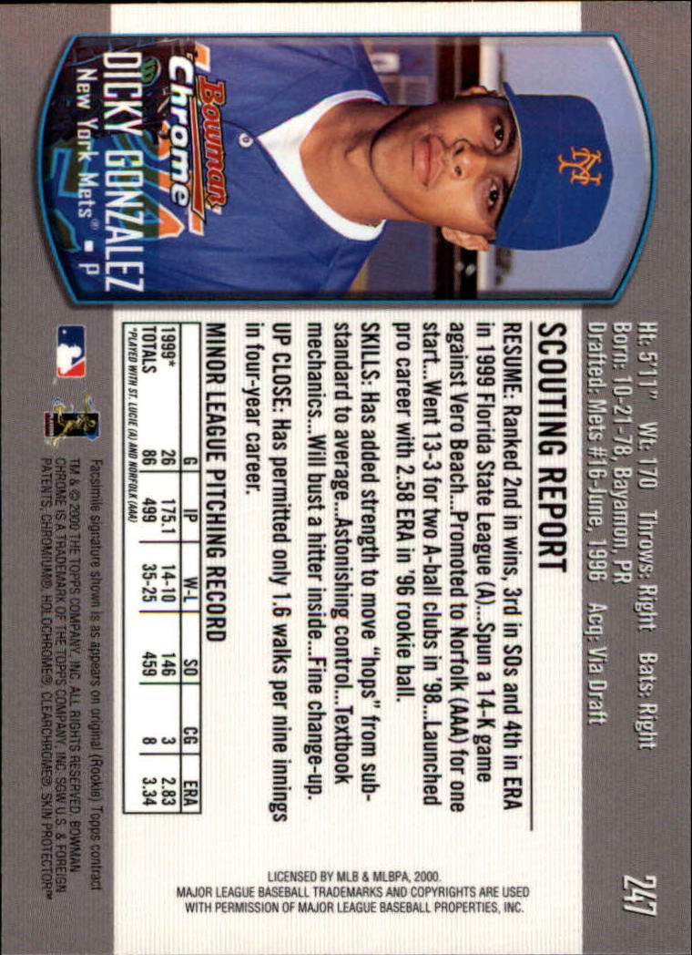 A8360- 2000 Bowman Chrome BB Cards 1-266 +Rookies -You Pick- 15+ FREE US SHIP - Picture 321 of 355