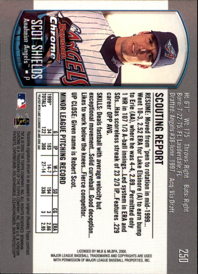 A8360- 2000 Bowman Chrome BB Cards 1-266 +Rookies -You Pick- 15+ FREE US SHIP - Picture 325 of 355