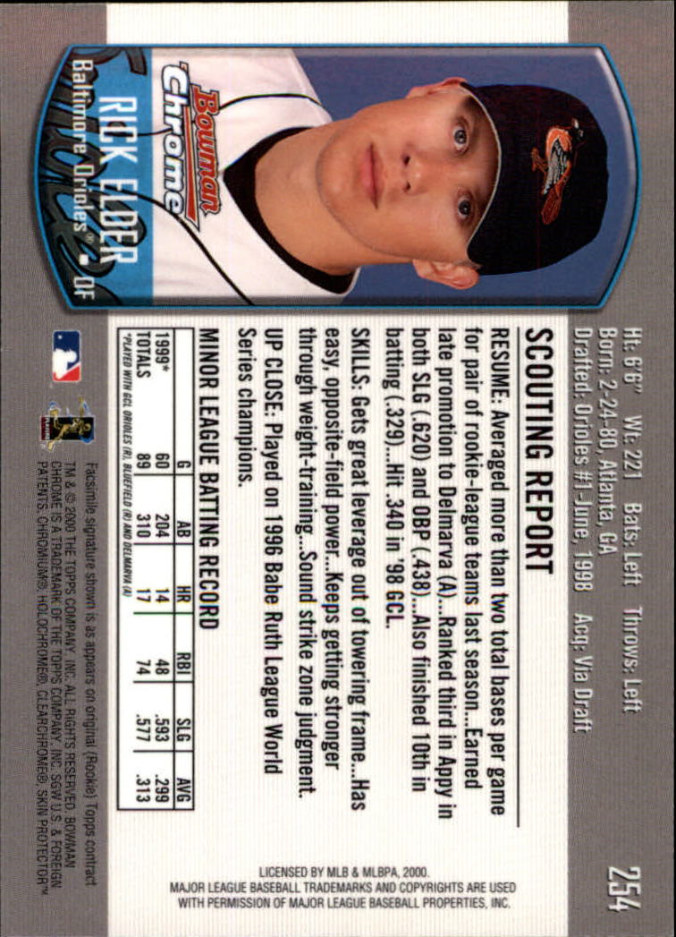 A8360- 2000 Bowman Chrome BB Cards 1-266 +Rookies -You Pick- 15+ FREE US SHIP - Picture 331 of 355
