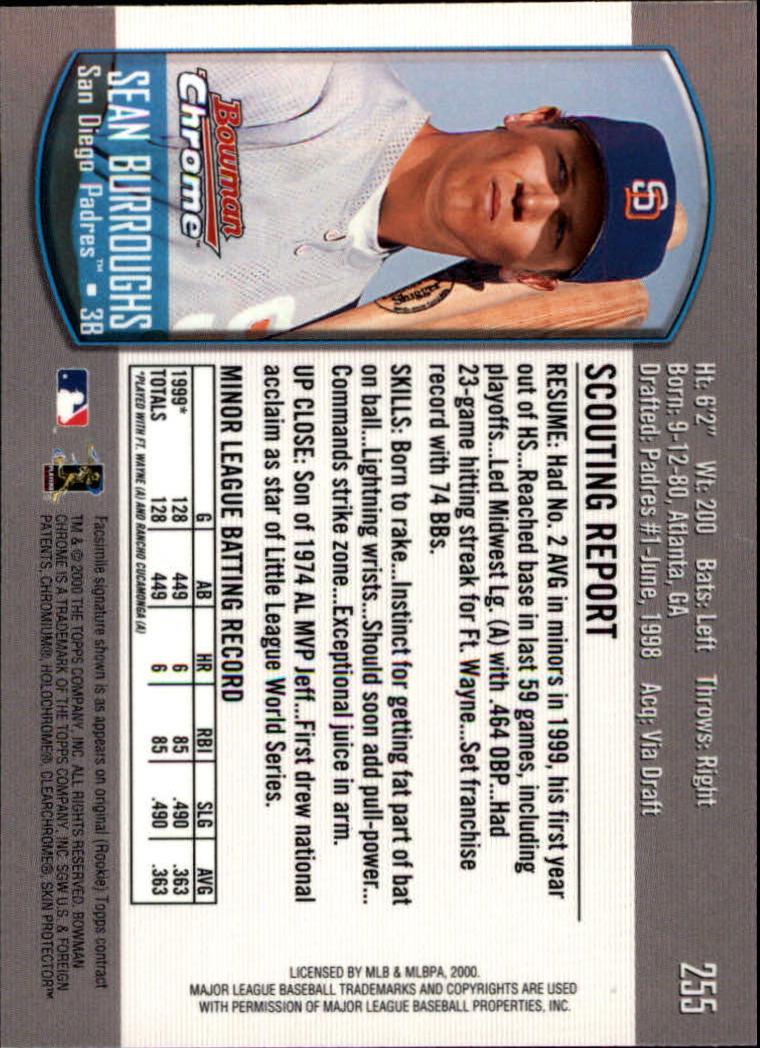 A8360- 2000 Bowman Chrome BB Cards 1-266 +Rookies -You Pick- 15+ FREE US SHIP - Picture 333 of 355