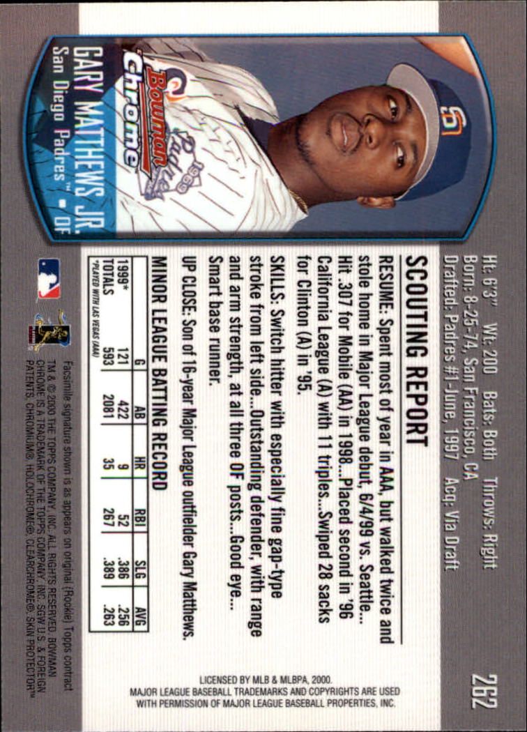 A8360- 2000 Bowman Chrome BB Cards 1-266 +Rookies -You Pick- 15+ FREE US SHIP - Picture 347 of 355