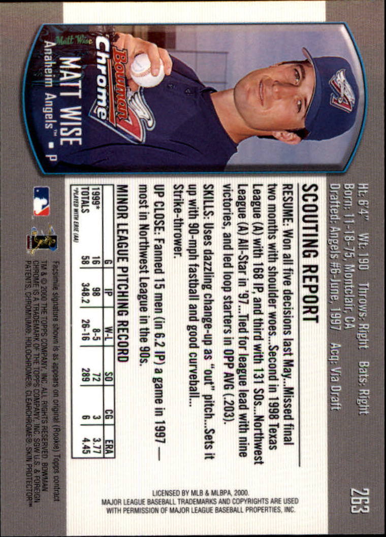 A8360- 2000 Bowman Chrome BB Cards 1-266 +Rookies -You Pick- 15+ FREE US SHIP - Picture 349 of 355