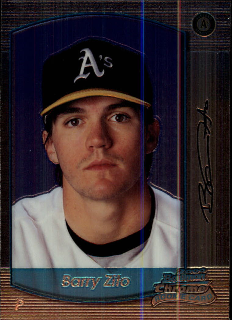 2001 EX Essential Credentials Now /299 Barry Zito #75, Mint