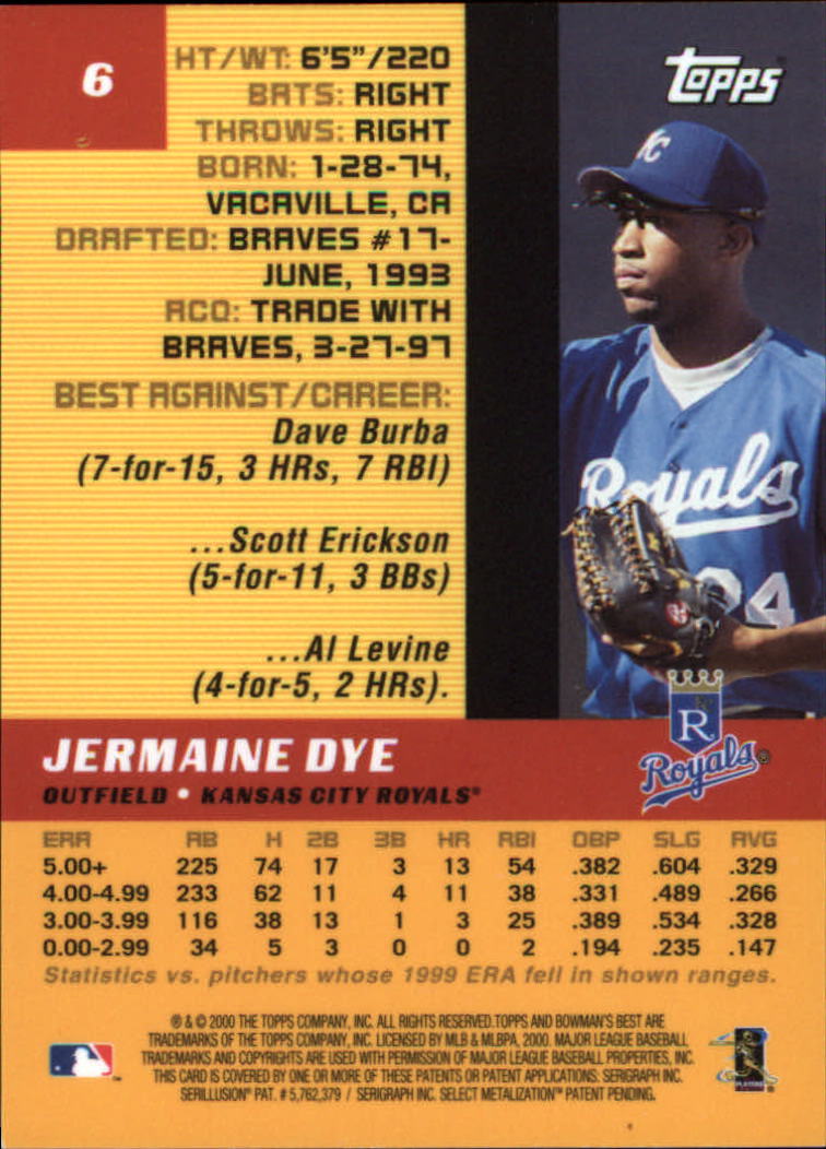 2000 Bowman's Best Baseball Card Pick (Base)