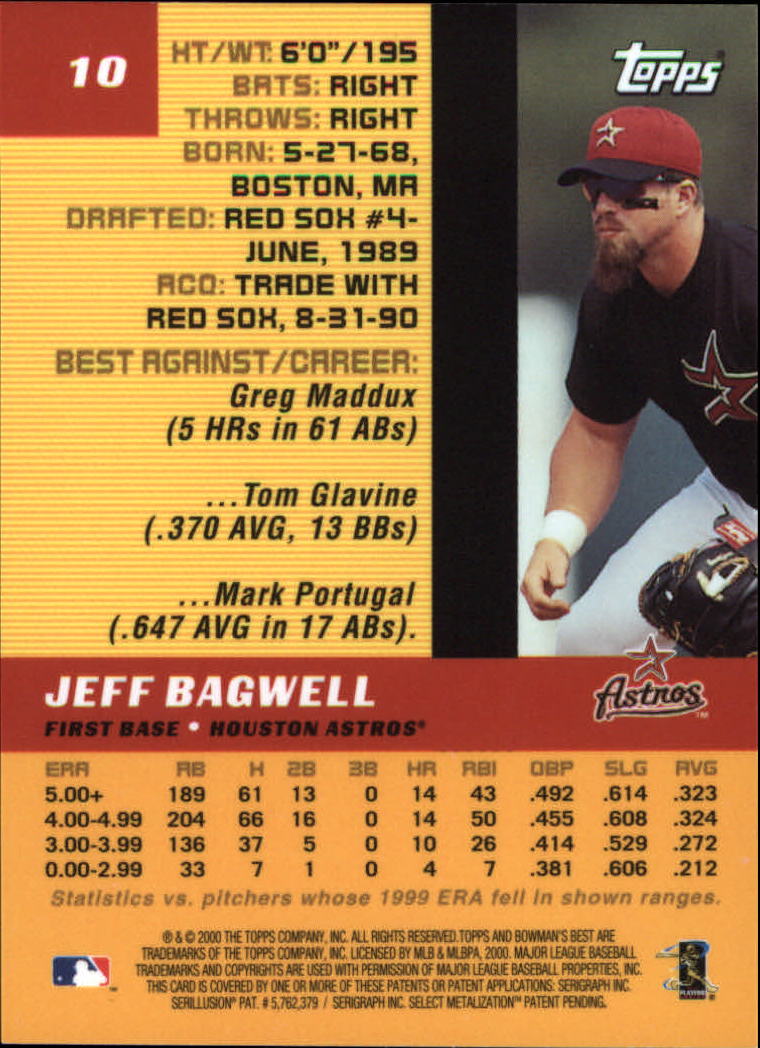 2000 Bowman's Best Baseball Card Pick (Base)