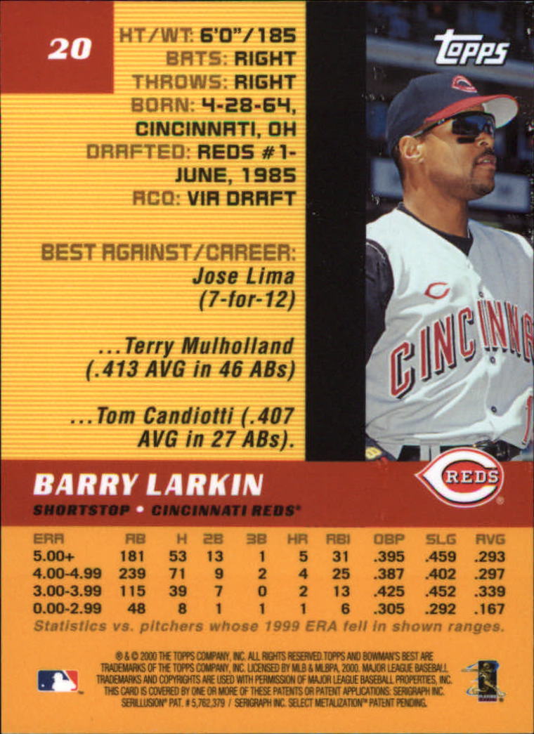 2000 Bowman's Best Baseball Card Pick (Base)