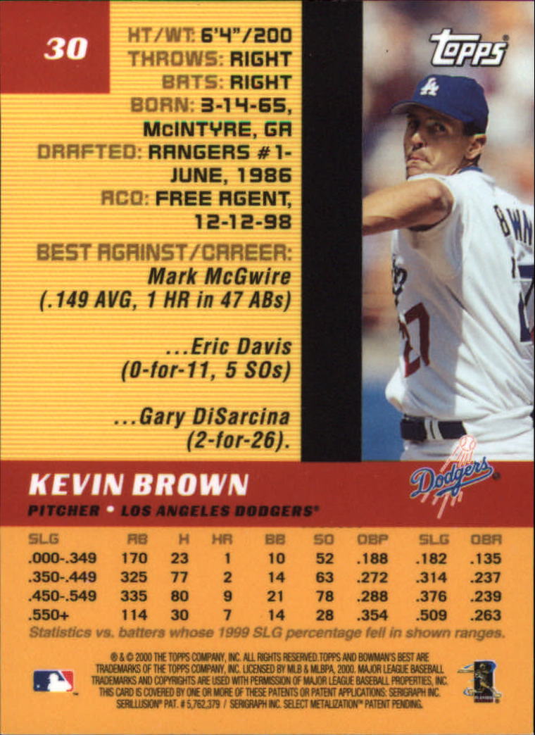 2000 Bowman's Best Baseball Card Pick (Base)