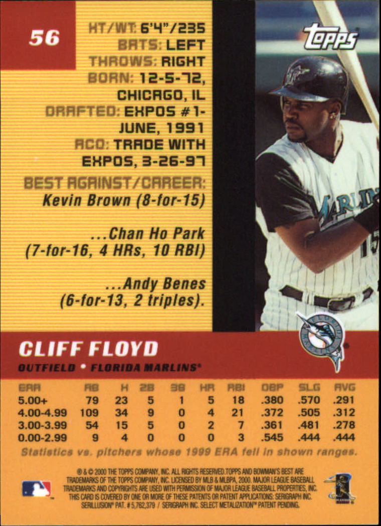 2000 Bowman's Best Baseball Card Pick (Base)