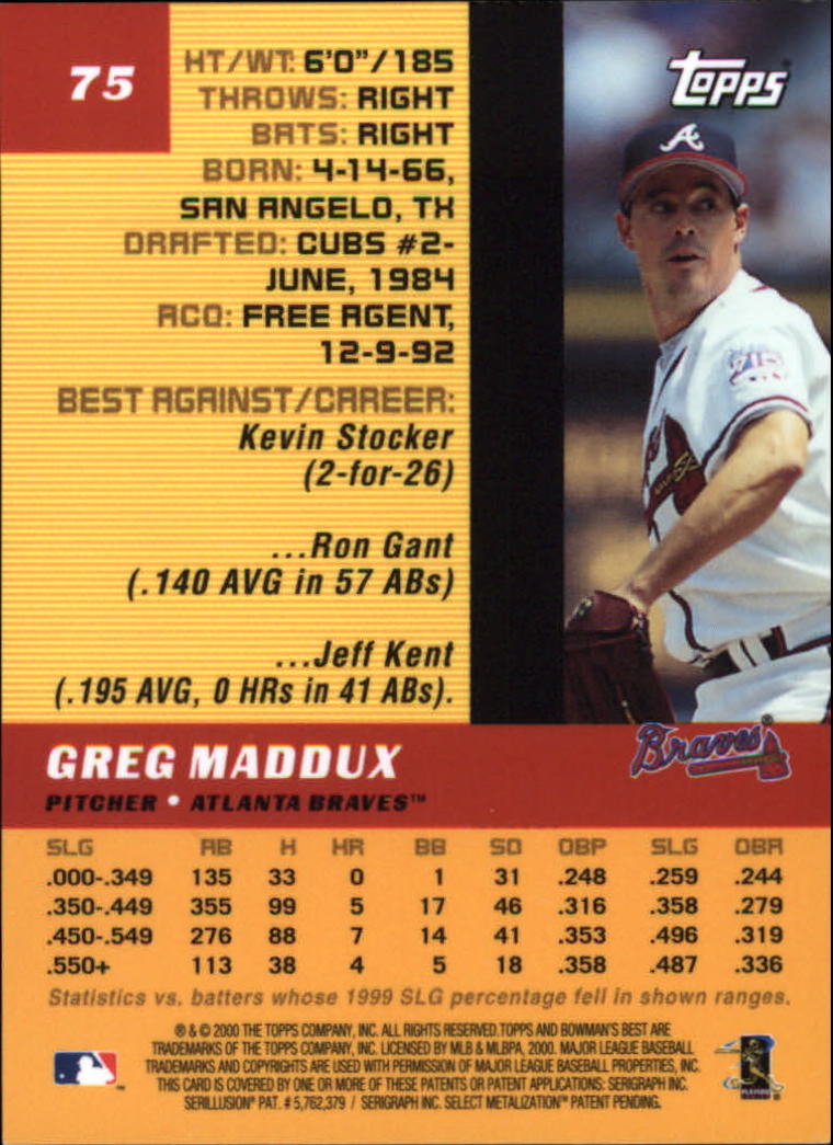 2000 Bowman's Best Baseball Card Pick (Base)