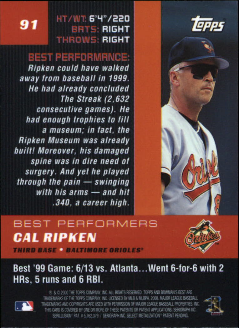 2000 Bowman's Best Baseball Card Pick (Base)