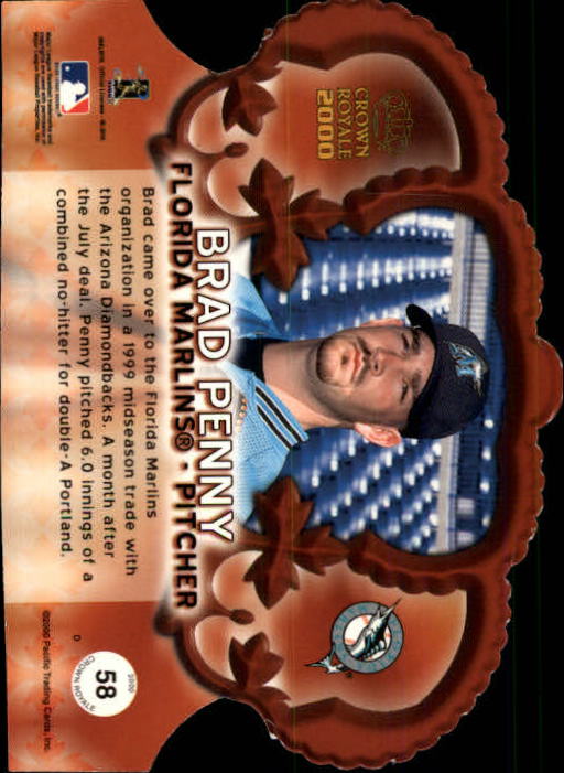 2000 Crown Royale #58 Brad Penny SP