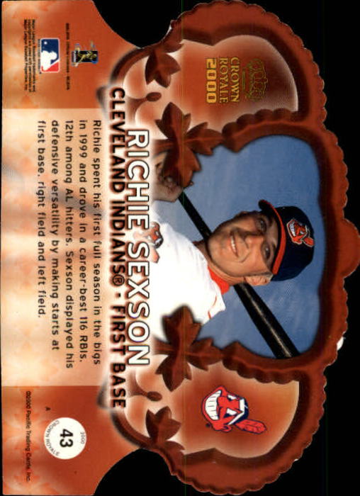 2000 Crown Royale Red #43 Richie Sexson back image