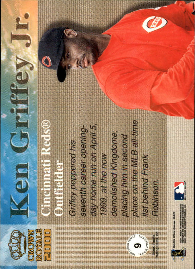 2000 Crown Royale Feature Attractions #9 Ken Griffey Jr. back image