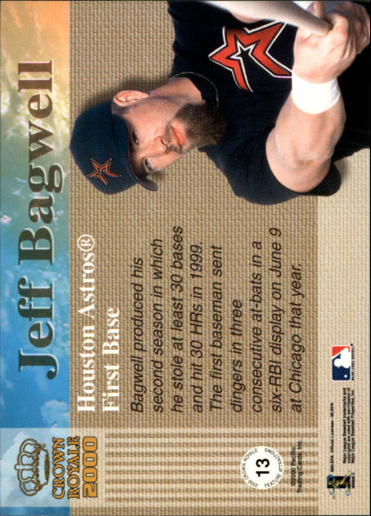 2000 Crown Royale Feature Attractions #13 Jeff Bagwell back image