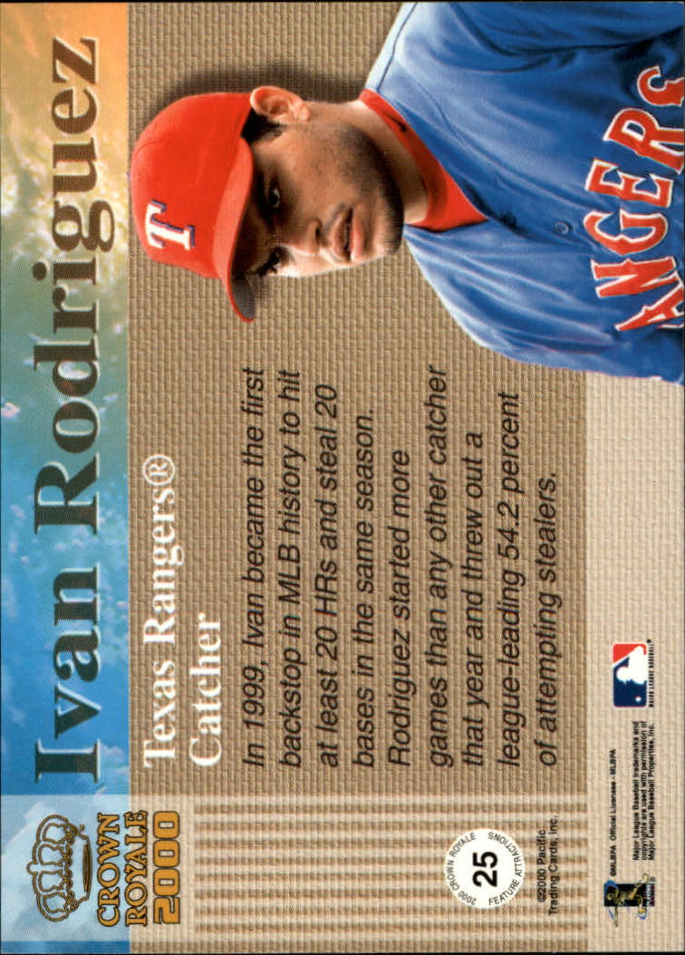 2000 Crown Royale Feature Attractions #25 Ivan Rodriguez back image