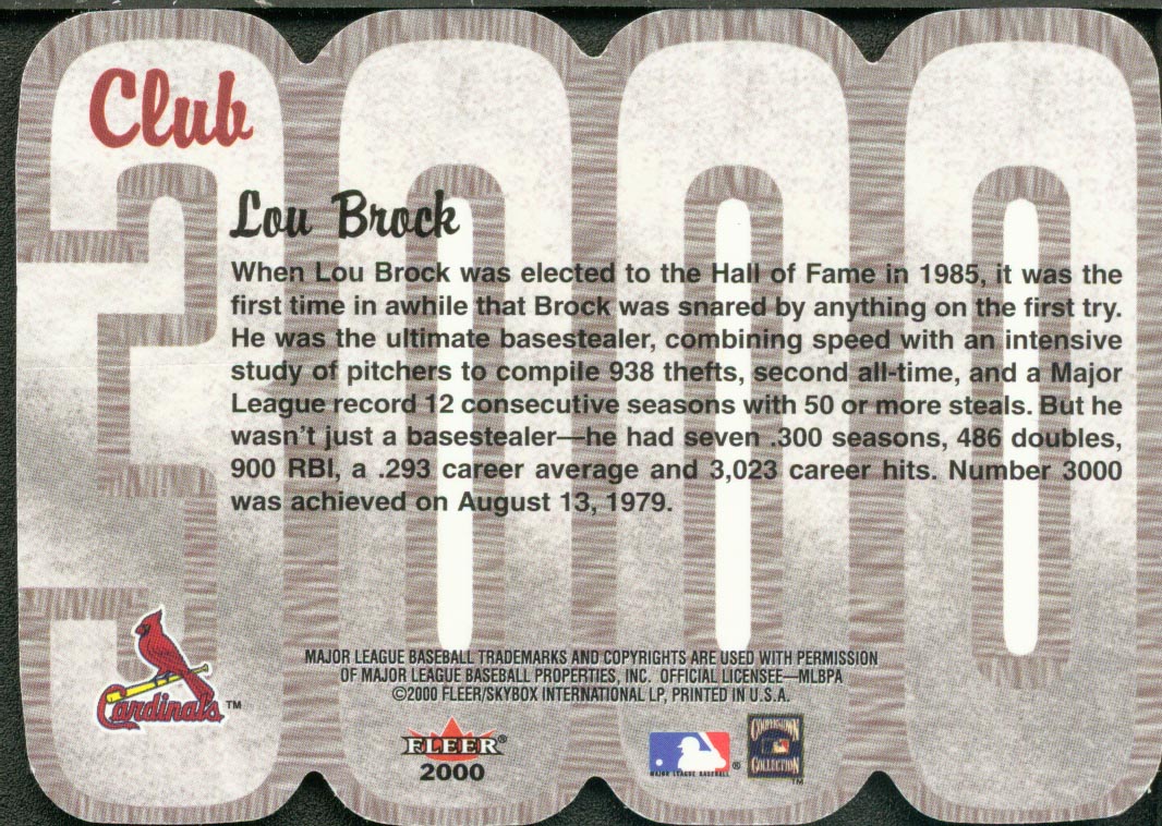 2000 Fleer Baseball "Club 3000" Insert Cards - Picture 11 of 23