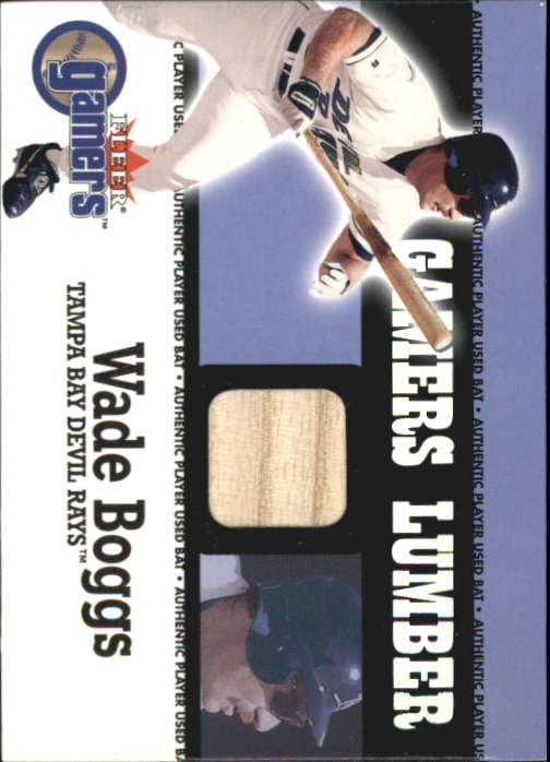 2000 Fleer Gamers Lumber #6 Wade Boggs