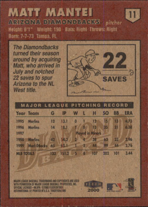 A1934- 2000 Fleer Tradition BB #s 1-250 +Rookies -You Pick- 15+ FREE US SHIP - Picture 11 of 461