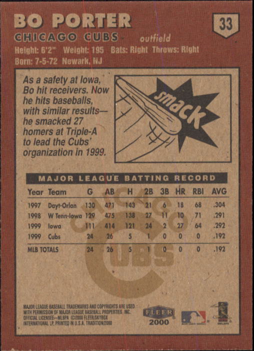 A1934- 2000 Fleer Tradition BB #s 1-250 +Rookies -You Pick- 15+ FREE US SHIP - Picture 49 of 461